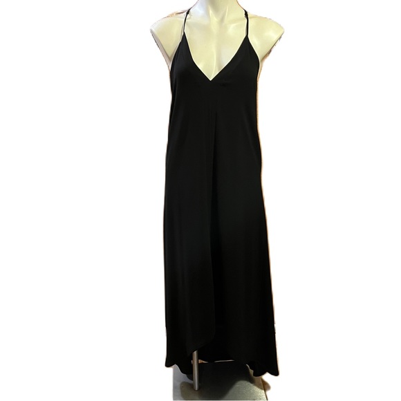 VICI black high-low racer back spaghetti strap dress - Picture 1 of 7